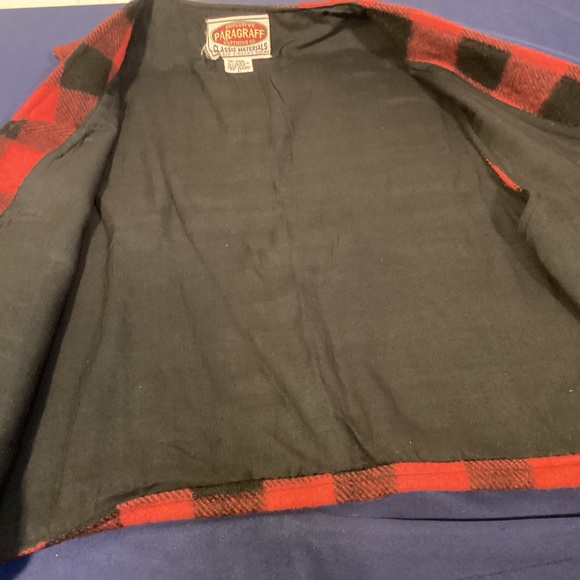 Vintage Wool Blend Tartan Plaid unisex Vest by Paragraff Clothing Co size large - Picture 5 of 9